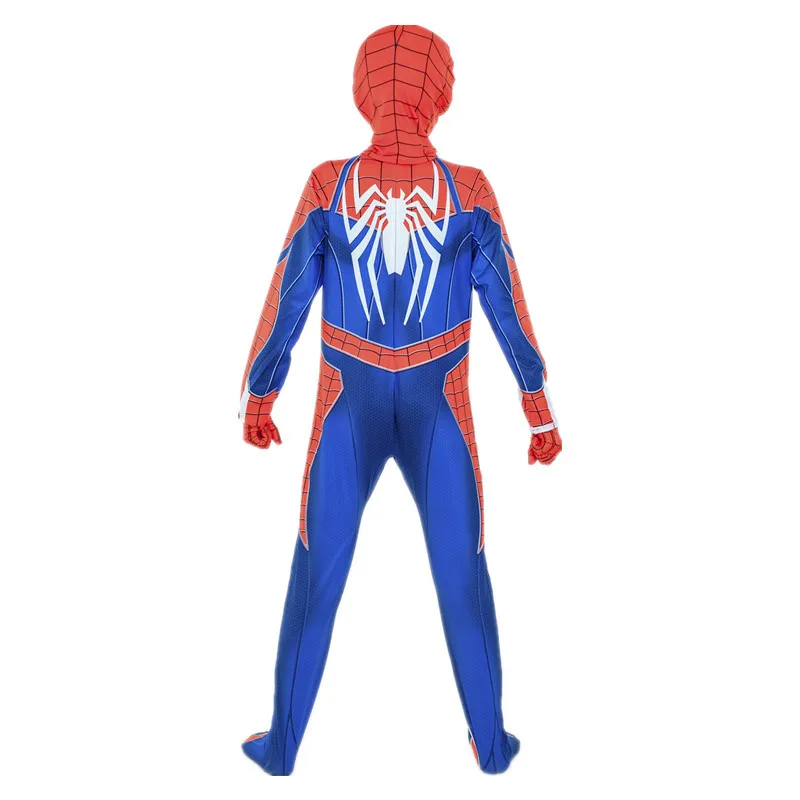 Детский Костюм Супергероя человека паука для косплея комбинезон на