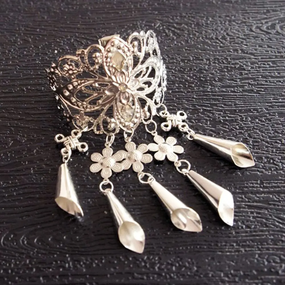 silver Хит, ретро, полые, сплав, заколки для волос, модная женская подвеска с кисточкой и кристаллами, заколки для волос, свадебные, для невесты, инструмент для укладки волос, аксессуары - Цвет: silver
