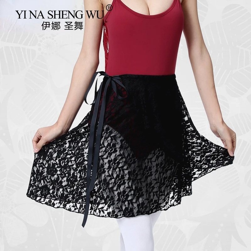 Юбка для балета взрослых и детей шифоновая однотонная на завязках с принтом