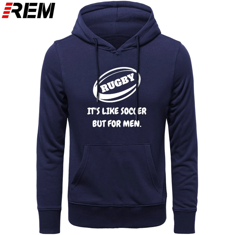 Худи REM Funny Rugbing с принтом для мужчин брендовая одежда из хлопка длинными рукавами