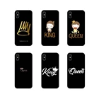 Для LG G3 G4 мини G5 G6 G7 Q6 Q7 Q8 Q9 V10 V20 V30 X Мощность 2 3 K10 K4 K8 2017 King, Queen пара аксессуары для телефона Чехлы