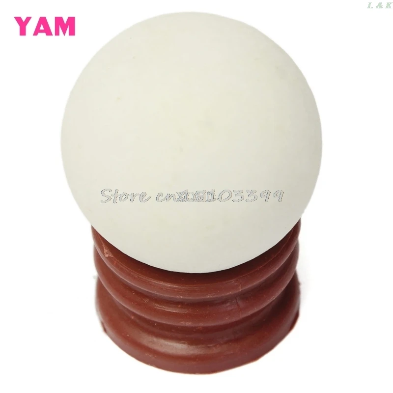 Изящный светящийся в темноте шар из кварцевого хрусталя 3 5 см 60 г + основа синего