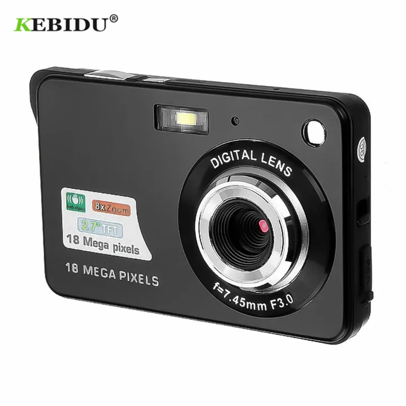 Портативная цифровая камера KEBIDU 2 7 дюйма 720P 18 МП 8 кратный зум TFT ЖК дисплей HD