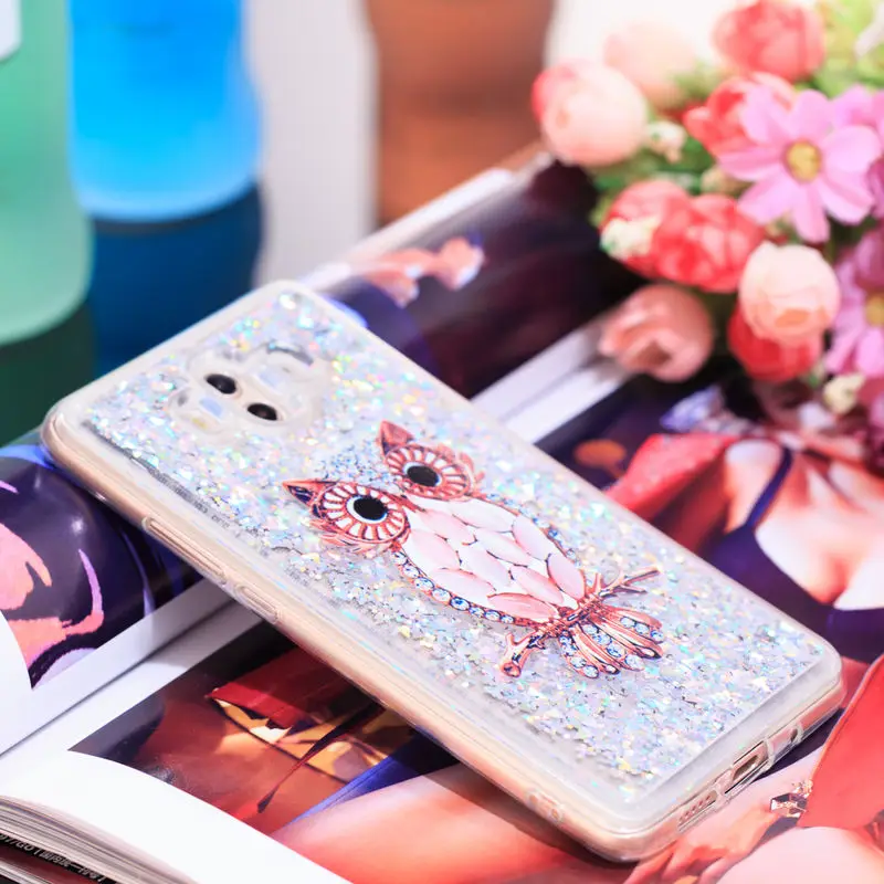 

Huawei Mate 10 Lite Case Soft TPU Silicon Phone Cover For Huawei Mate 10Lite Mate 10 Mate 10 Pro Liquid Dynamic Quicksand Cases