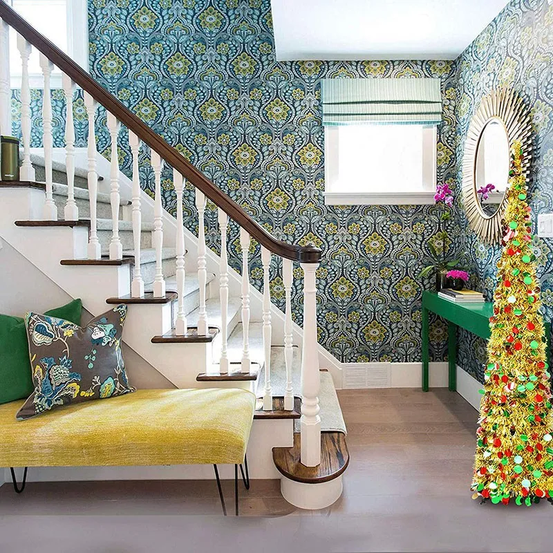 5 футов Рождественская мишура легко собирается многоразовый складной