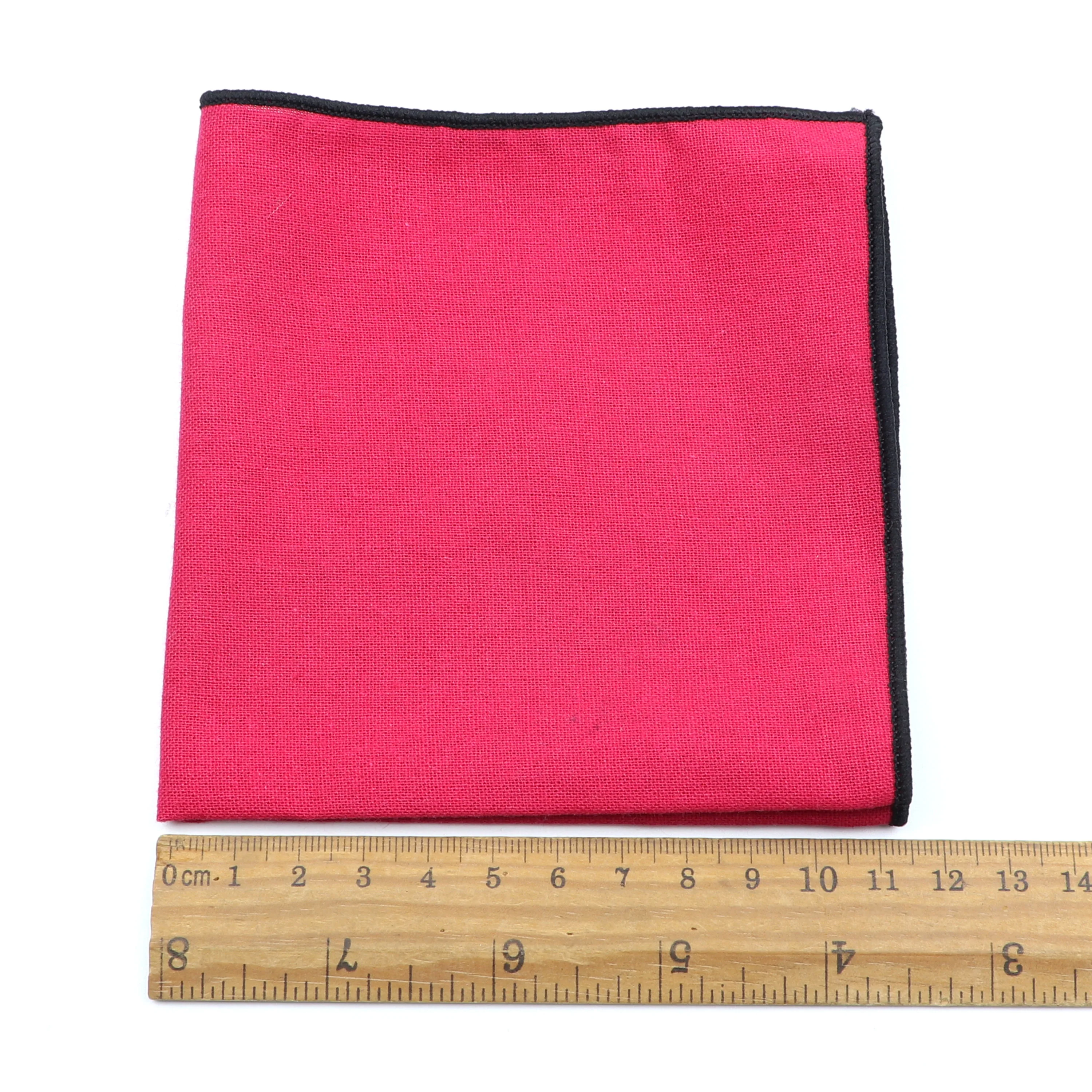 Мужской Карманный платок однотонный дизайнерский из льна и хлопка длиной 23 см