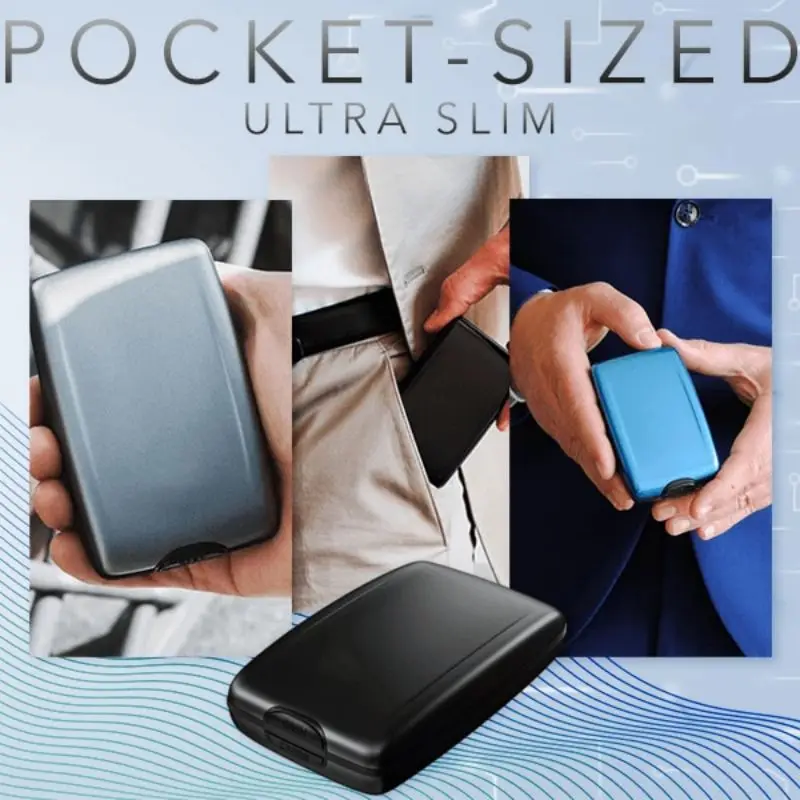 НОВЫЕ Безопасные RFID ввода и вывода средств Кошелек Кредитная Держатель для карт