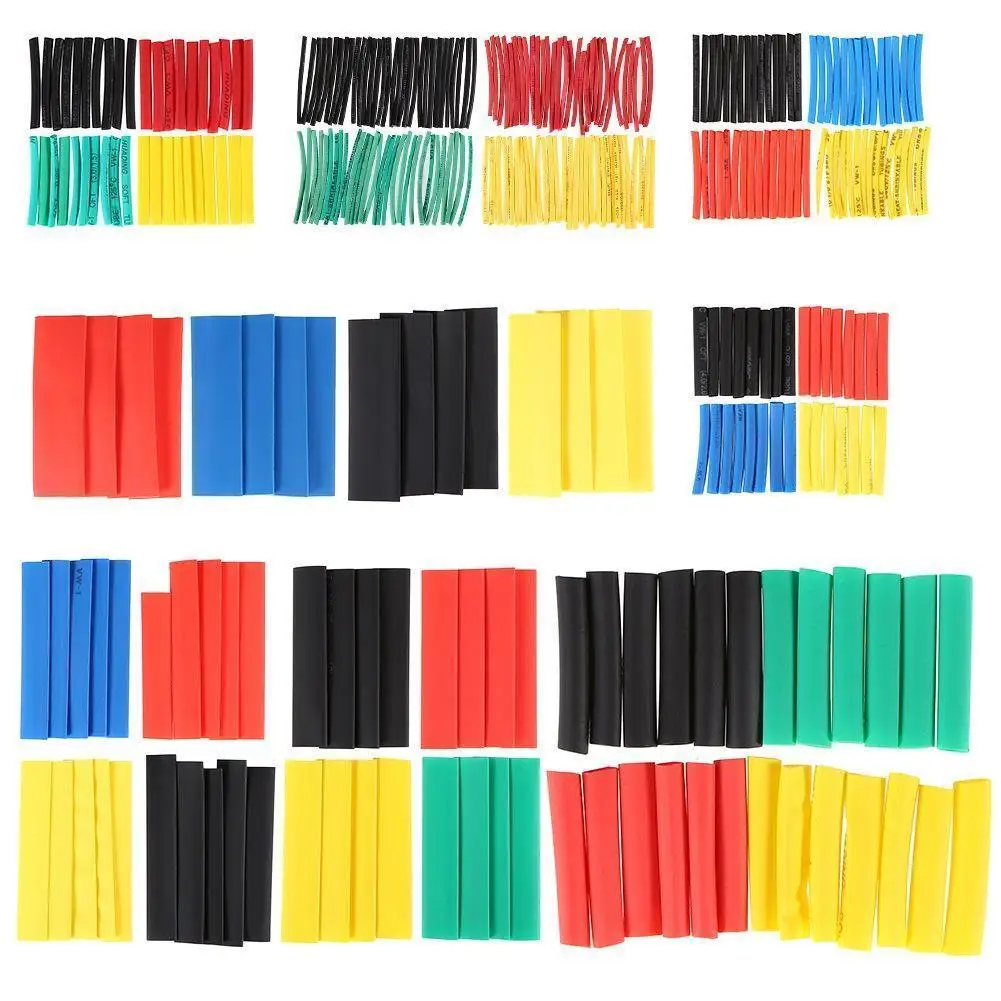 

328pcs Set Polyolefin Shrinking Assorted Heat Shrink Tubing Tube Waterproof Cable Wire Wrap Sleeving Electrical Insulated K4M6