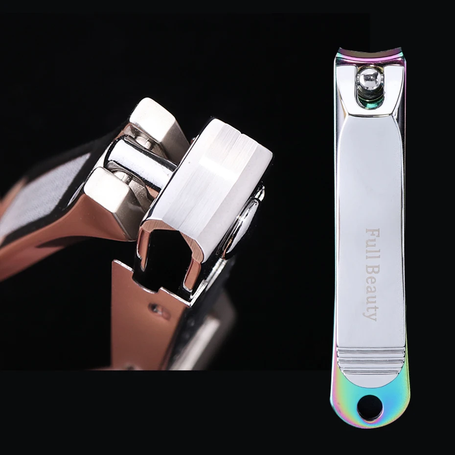 Gold Brown Nail Clippers Stainless Steel Forceps Skin remover machine Cuticle Professional Toe Fingernail Cutter BE1557 | Красота и