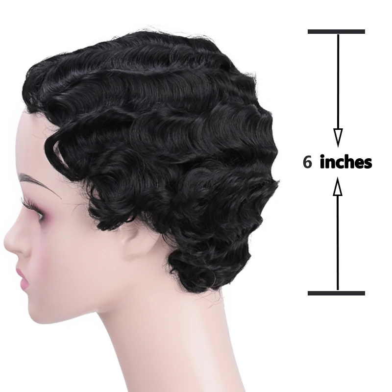 XG короткие кудрявые парики для афро американских женщин коричневый черный палец