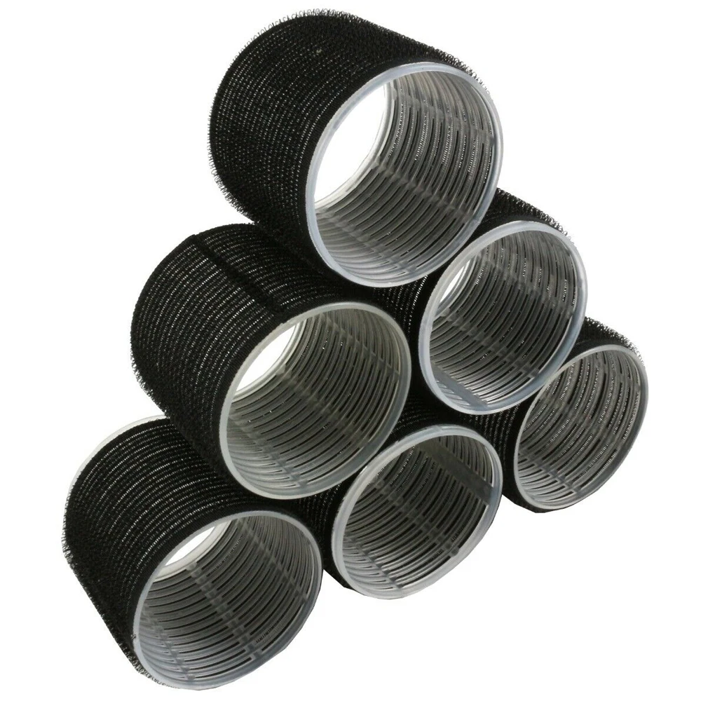 6 шт./компл. ролики волос губки ленивый бигуди для завивки ленты Heatless щипцы