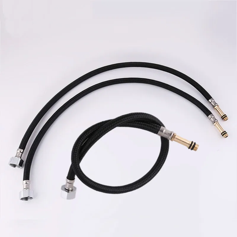 MTTUZK 304 нержавеющая сталь G1/2 &quotЧерный Гибкий Смеситель для холодной и горячей