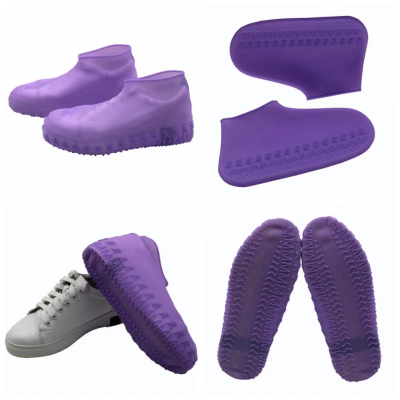 

Reusable Waterproof Shoe Cover Silicone Material Unisex Shoes Protectors Rain Boots for Indoor Outdoor Rainy Days