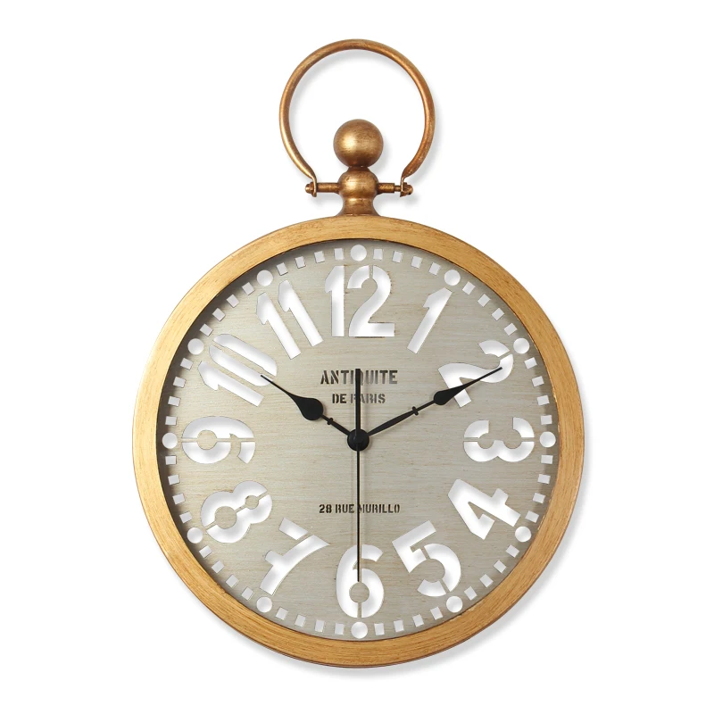 Скандинавская декорация настенные часы гостиная тихий металлический