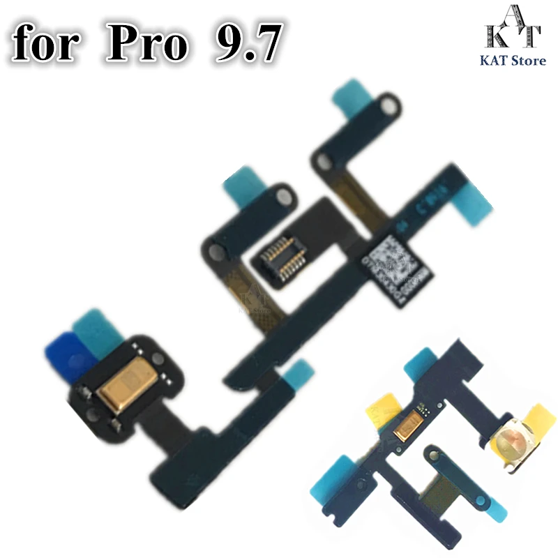 

3Pcs Original Power Volume Button Switch Microphone Flash Flex Ribbon Cable For iPad Pro 9.7 inch A1673 A1674 Replacement Parts