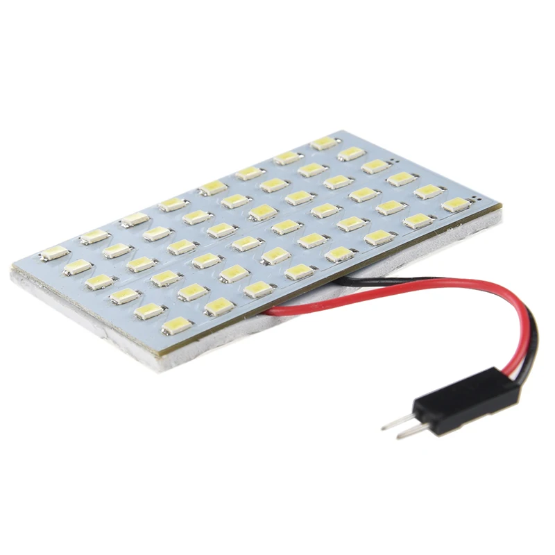 5 х 48 Белый SMD светодиодный панель 12V + T10 / BA9S трубчатое основание модуль от 29-42 мм |