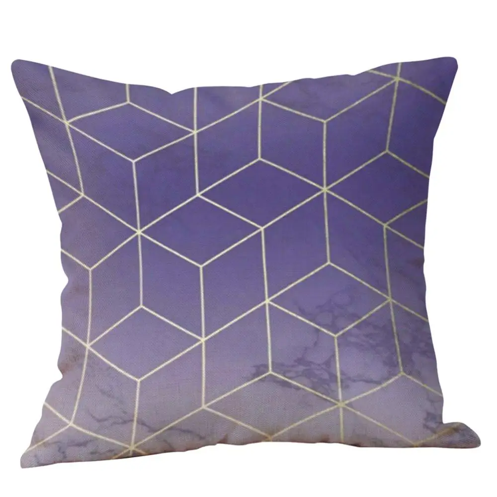 Новинка наволочка 18 дюймов фиолетовая для подушки дивана на талию домашний декор