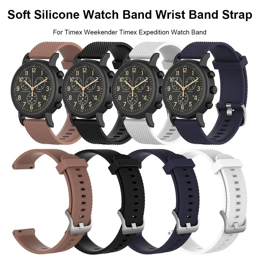 20 см мягкий силиконовый ремешок для часов сменный Timex Weekender Expedition умные
