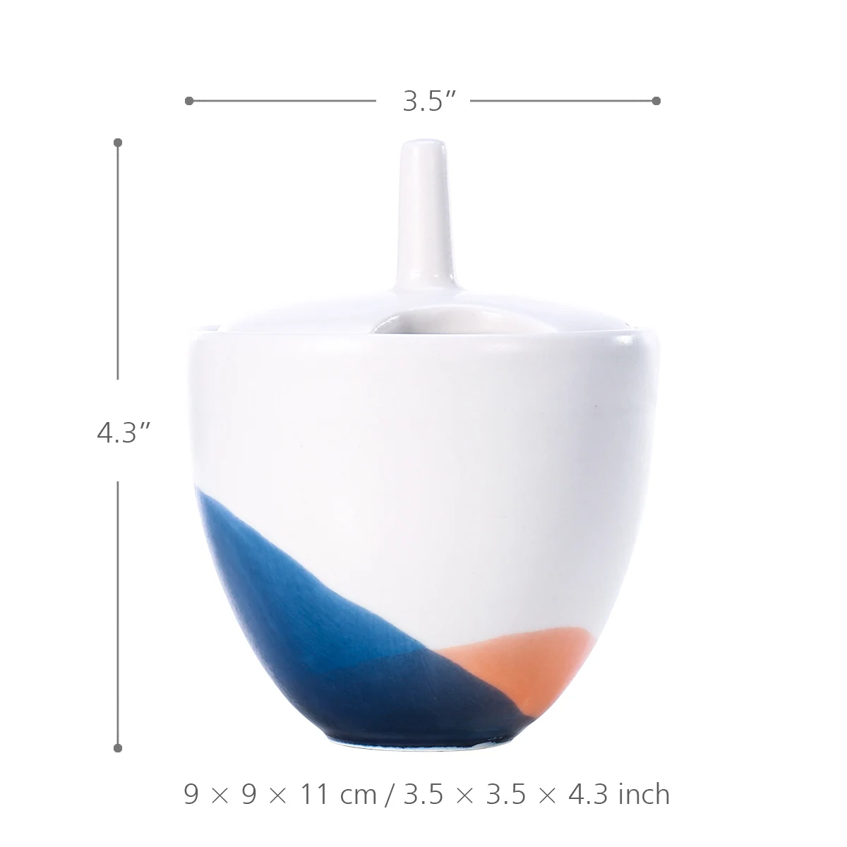 

New Ceramic Sugar Bowl Storage Jar with Lid Sugar Storage Container for Home and Kitchen Sugar Salt Pepper Porcelain Sugar Bowl