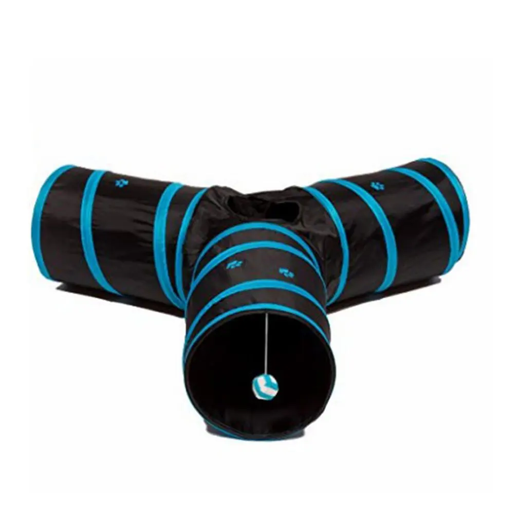 3 ходовая Складная туннельная труба для кошек туннель скучающая кошка игрушки