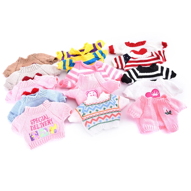 

1PC Doll Accessories For 30cm Hyaluronic Acid Little Yellow Duck Doll Clothes Bag Doll Winter Sweater