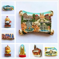 spain europe and america 3d fridge magnets tourism souvenir refrigerator magnetic sticker collection handicraft gift