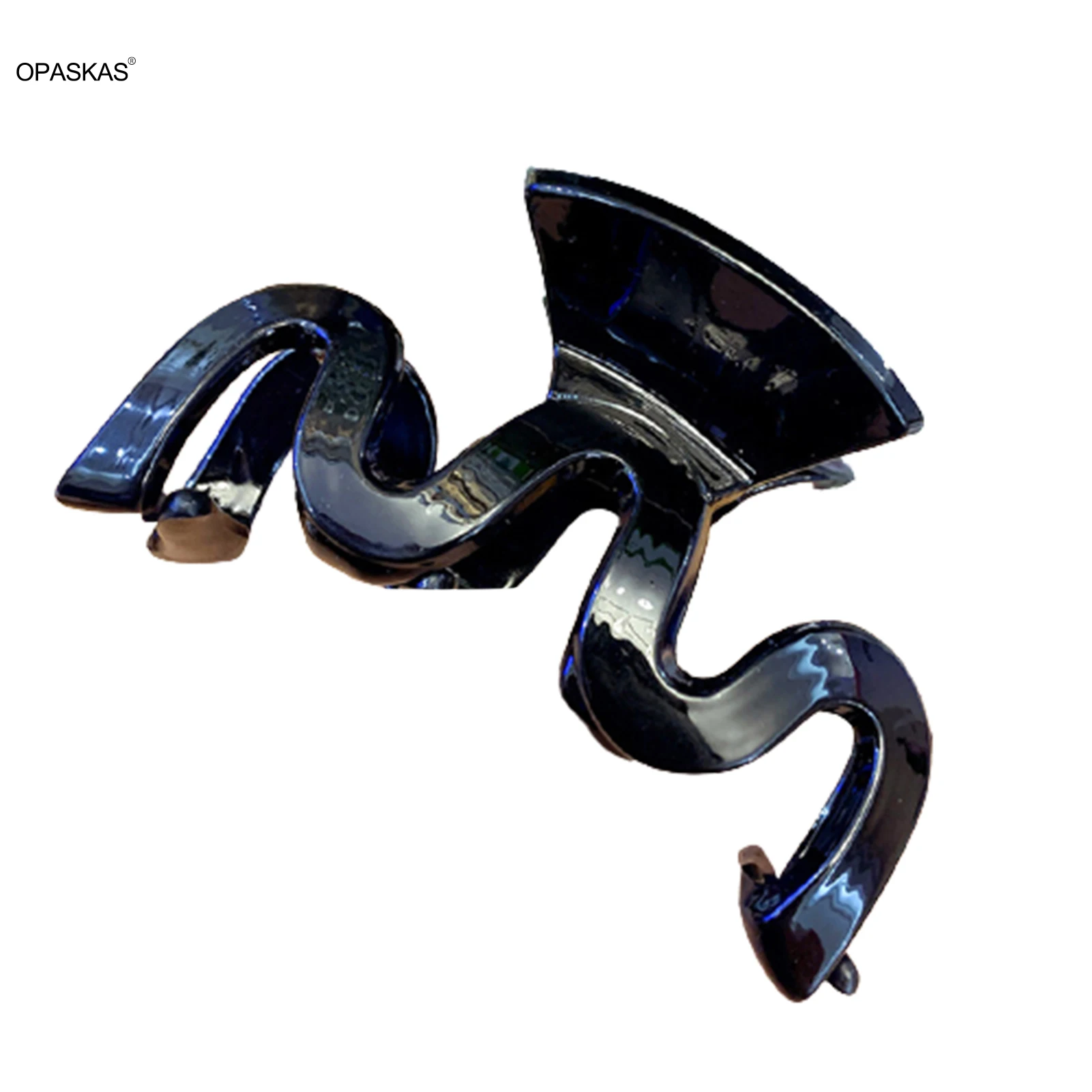 

2pcs M Shaped Wave Hair Clip Retro Plastic Comfortable Hair Clip Suitable for Washing Face Makeup Cooking VL