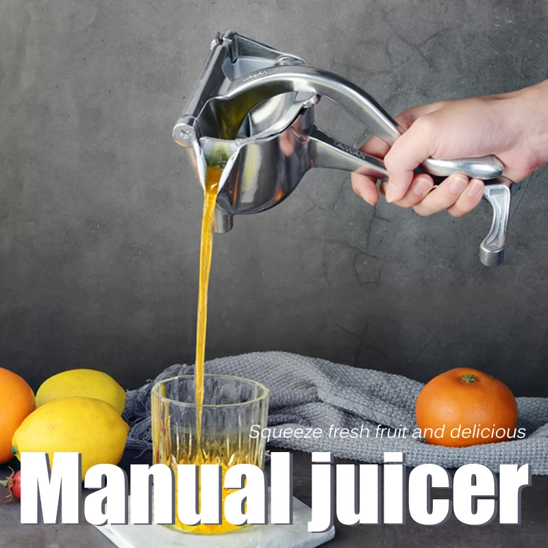 

Stainless Steel Citrus Fruits Hand Pressure Juicer Manual Juice Squeezer Kitchen Pomegranate Orange Lemon Sugar Cane Juice Tools