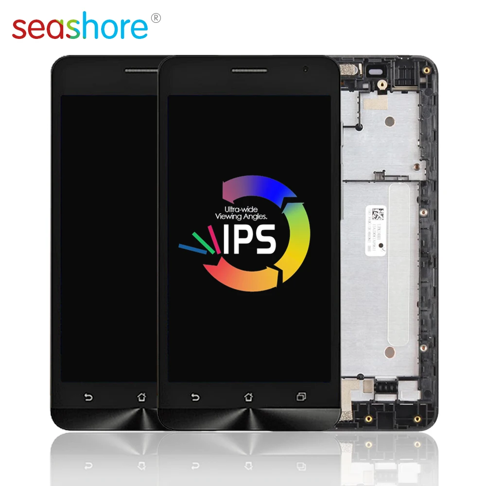Для ASUS Zenfone 5 Lite A502CG T00K lcd кодирующий преобразователь сенсорного экрана в сборе для Asus a502cg дисплей с заменой рамки