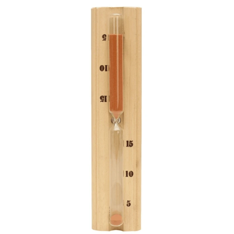 

Steam Sauna Room Wooden Sandglass Timer Accurate Heat Resistant Bathroom 15 Minutes Hourglass Wall Sand Clock for Spa Bath
