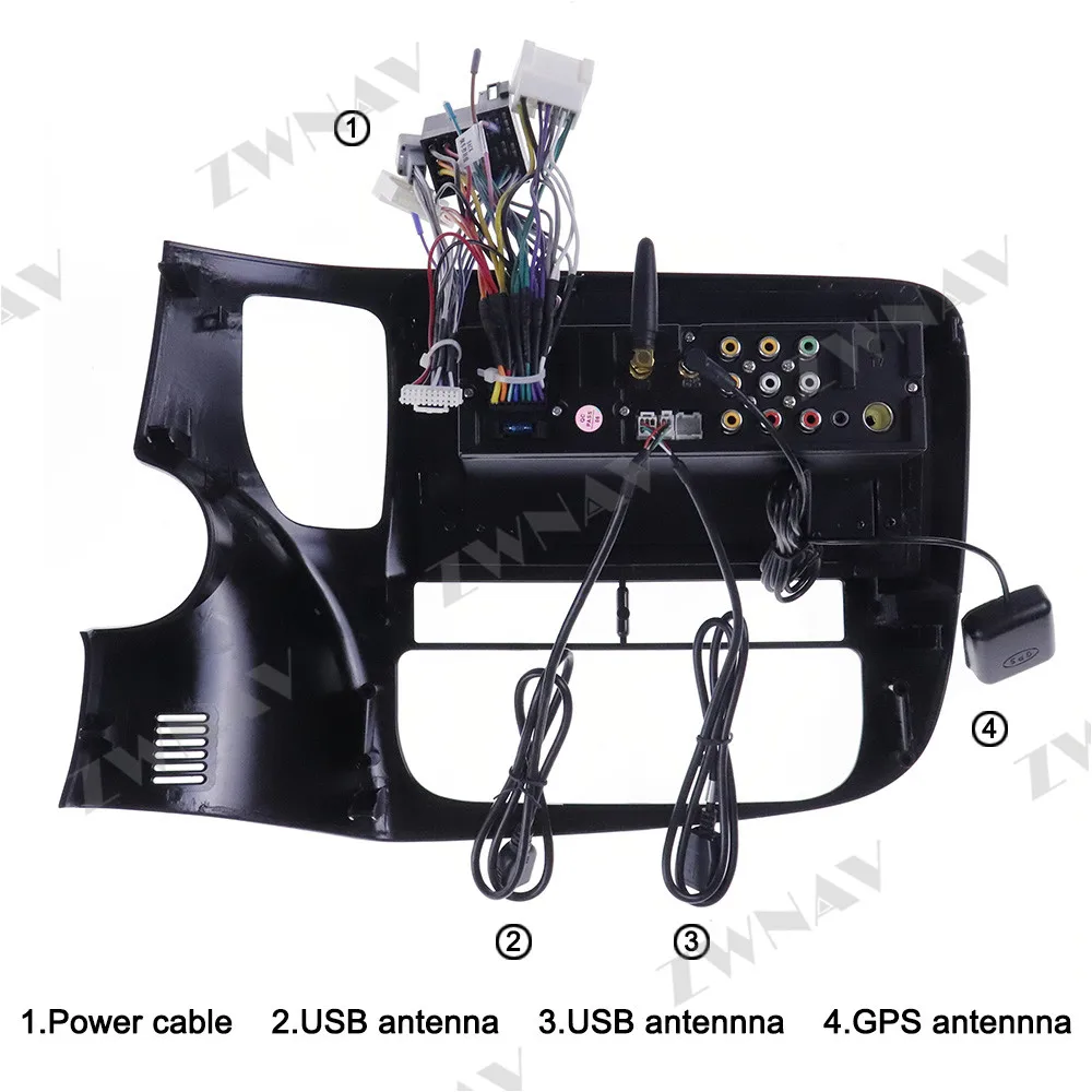Android 10 с DSP Carplay IPS экраном для Mitsubishi Outlander 2014 - 2019 RDS автомобильный радиоприемник