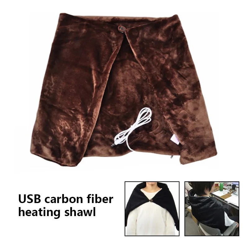 

Newly USB Soft Heated Shawl Winter Electric Warming Neck Shoulder Heating Blanket Pad MK