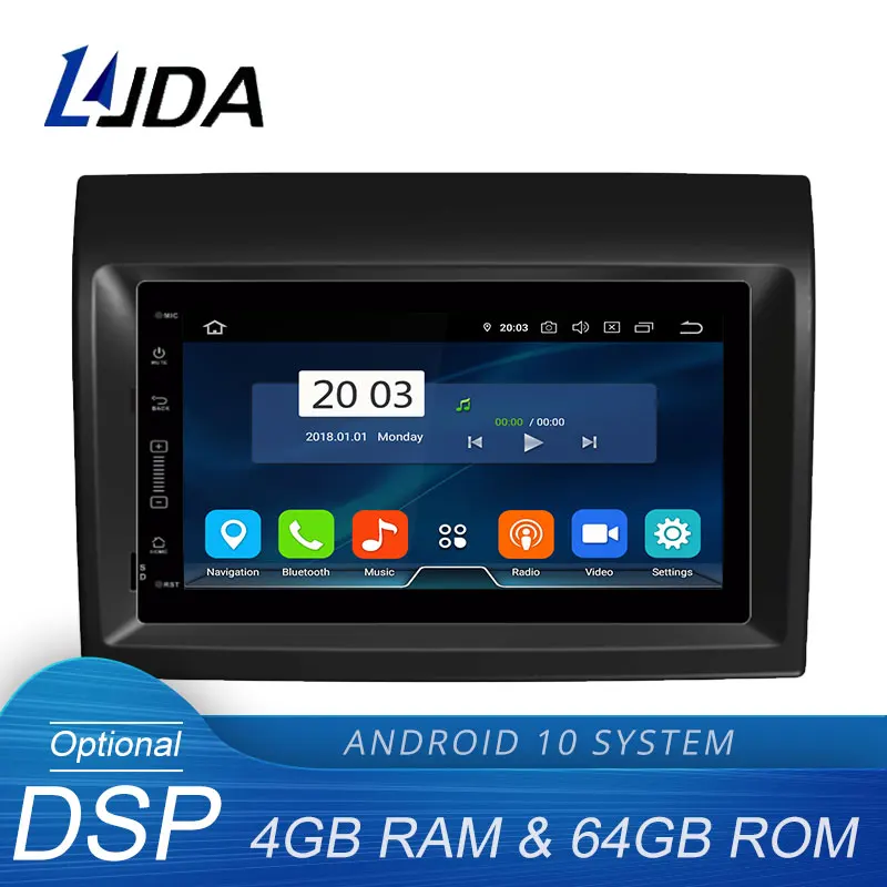 Автомагнитола LJDA мультимедийный плеер на Android 10 с GPS Wi Fi для Fiat Ducato Citroen Jumper Peugeot Boxer