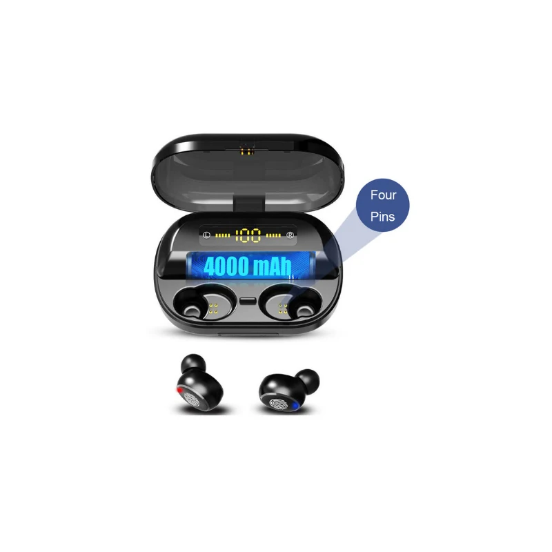 Беспроводные спортивные наушники TWS V11 Bluetooth 5 0 светодиодный дисплей с сенсорным