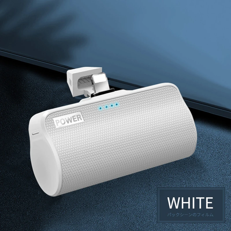 White for Type C 3000 мАч Мини Внешний аккумулятор портативное Внешнее зарядное устройство беспроводной внешний аккумулятор быстрая зарядка для Xiaomi iPhone samsung huawei LG - Цвет: White for Type C