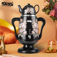 household double layer automatic thermal insulation stainless steel russian middle east turkish black tea electric teapot
