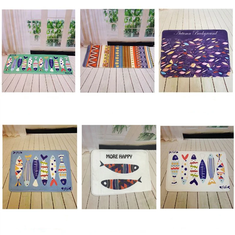 Дверной коврик с принтом птиц и цветов Нескользящие Придверные коврики для зоны