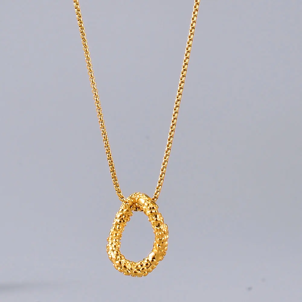 

Amaiyllis 18k Gold Retro Twisted Clavicle Chain Necklace Irregular Geometry Collar Statement Choker Necklace For Women Jewelry