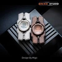 mackie studio titanium alloy fingertip gyro edc inter finger rotation design by migo