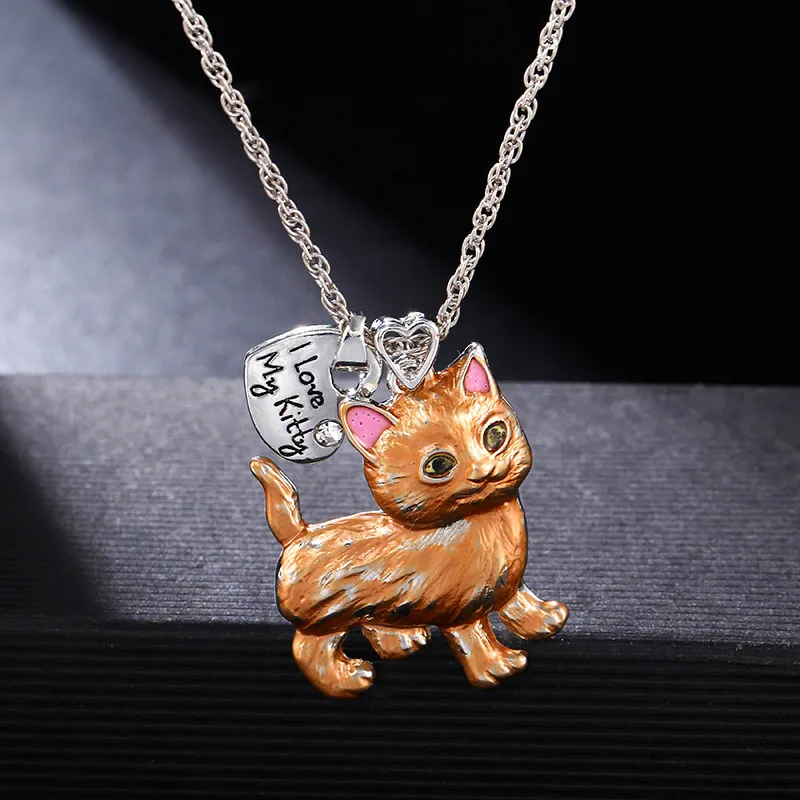 DoreenBeads модное ожерелье в виде животных для женщин и девочек аксессуары с кошкой