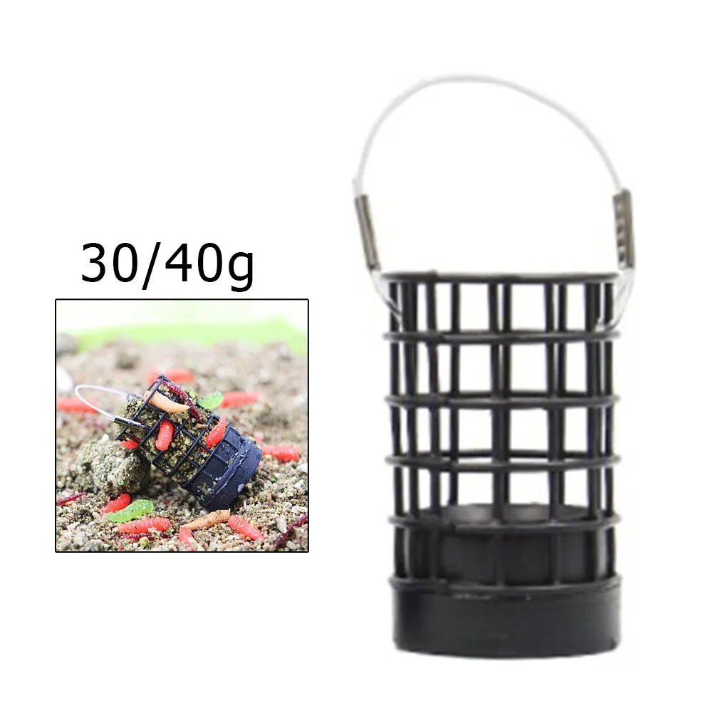 

Fishing Metal Bait Cage Basket Stainless Steel Feeder Holder With Sinker Carp Lure Cages Fishing Accessories Tackle Pesca