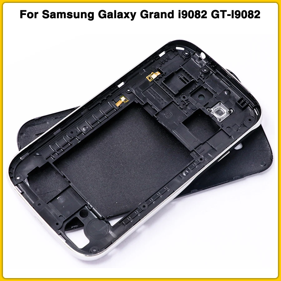 i9082 полный корпус чехол для samsung Galaxy Grand i9082 GT-I9082 Задняя крышка батареи+ средняя рамка Шасси