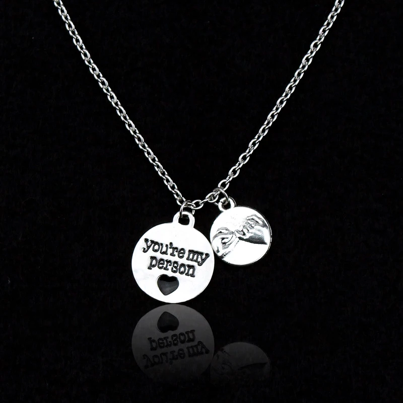 

You Are My Person Jewelery Necklace for Lover Grey Anatomy Round Pendant Hot Sales You Are Always My Person