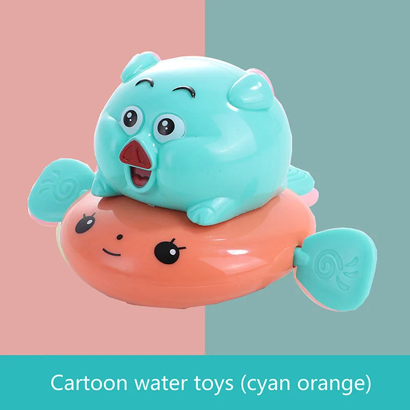 Toddler Newborn Baby Bath Toy Cartoon Animals With Clockwork Water Funny Swimming Pool Decoration Children's Bath Toys Pool Toy
