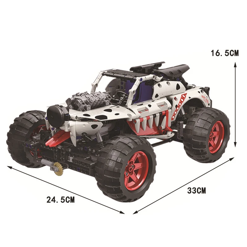 

Rc Car Technical Car Building Blocks Bounce Car Race Car Expert MOC Compatible Bricks Remote Control RC Model Toy For Children