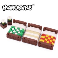 marumine diy house moc bricks set toys and hobbies bedroom model stacking blocks building educational classic children gift
