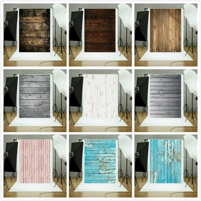 

Multiple Styles of Wood Grain Planks Retro Theme Scene Background Cloth Photo Studio Adult and Children Photography Props