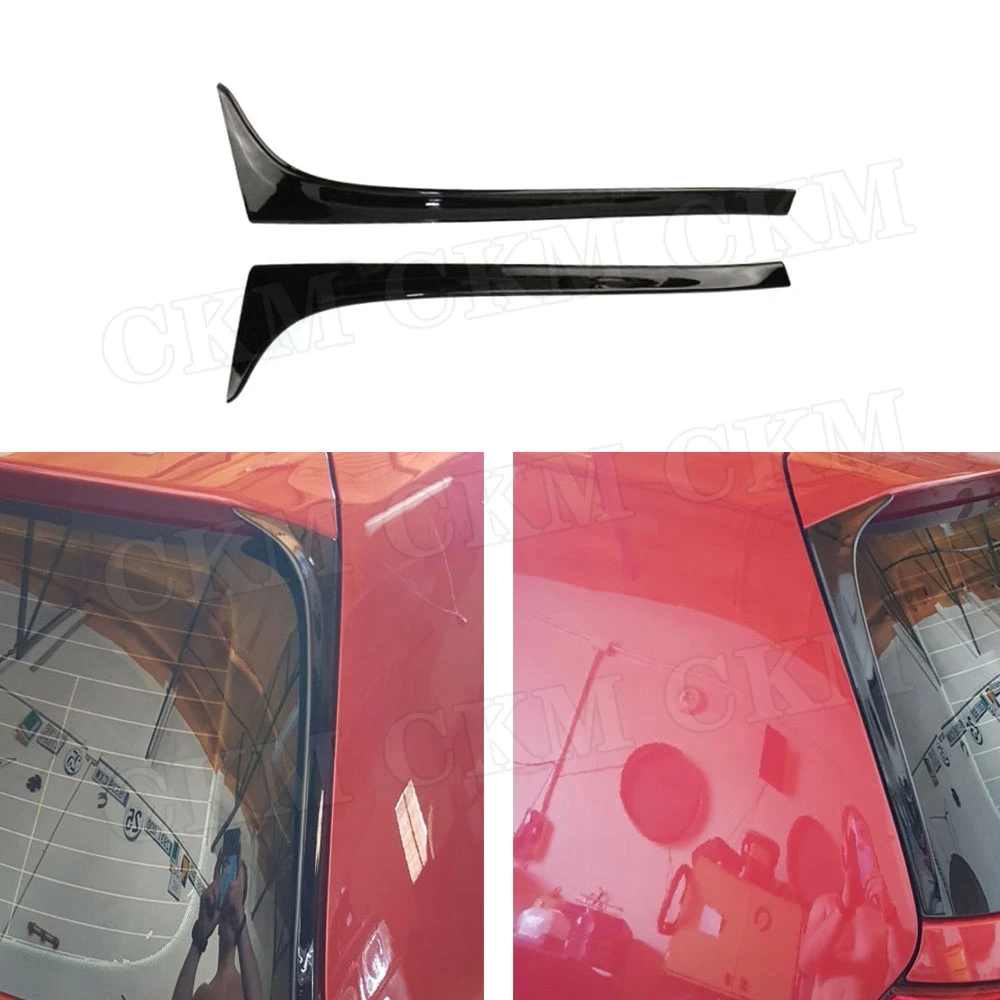 Carbon Fiber Car Rear Spoiler Side Wing Lip for Volkswagen Golf 7 MK7 Standard Not For GTI R 2014 2015 2016 2017 | Автомобили и