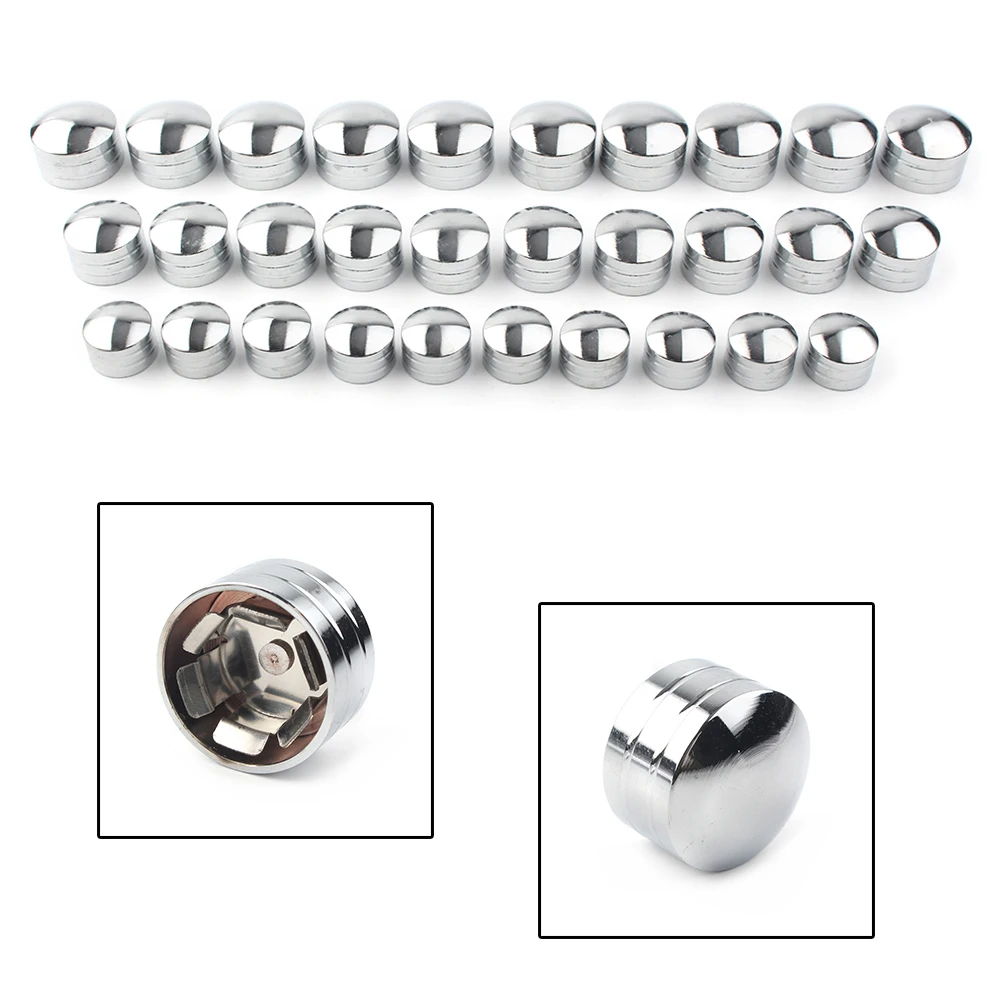 

10PCS CNC Aluminum Schrauben Motorcycle Bolt Topper Caps Cover For Harley Inner 9mm 11mm 13mm
