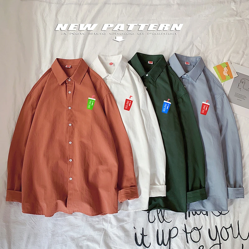 Мужская Повседневная рубашка с героями мультфильмов длинным рукавом 2020